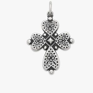 Heart’s Devotion Cross Charm